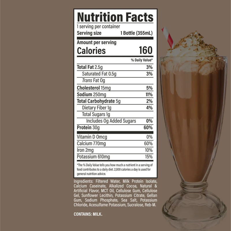 1 single - RTD PROTEIN - Chocolate Milkshake